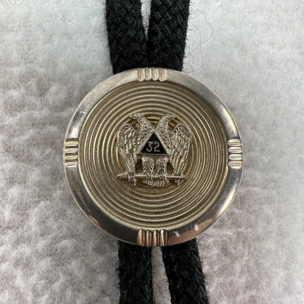Lot 3 Mens Bolo Ties Masonic 32nd Degree Jester Western‎ Adjustable Multicolor